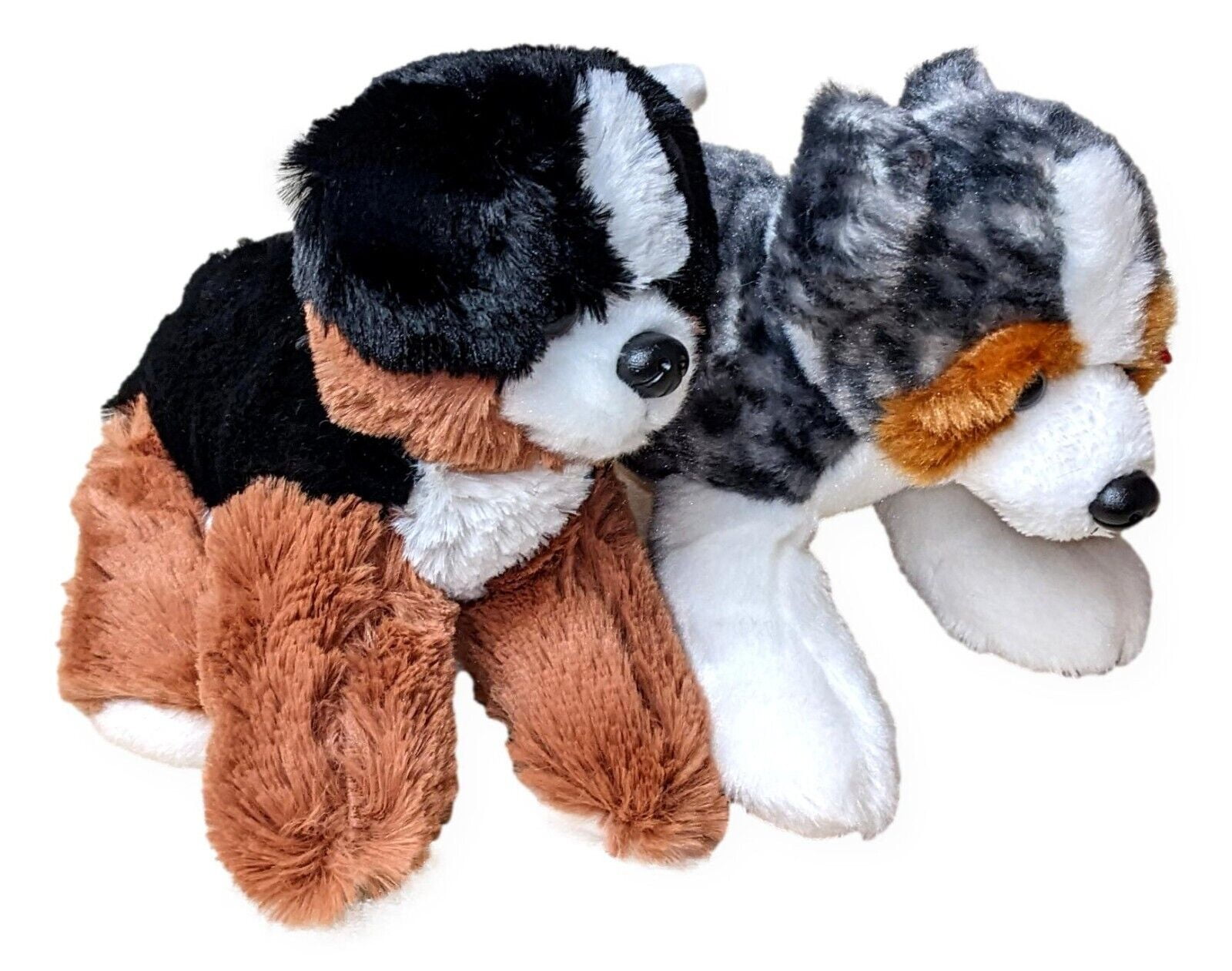 Aurora World Flopsie – Peluche Cane Auzzie, 30,5 Cm, Morbido, Colori Nero, Marrone E Bianco