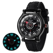 BERNY Automatic Watch for Men, Sport Casual 5ATM Waterproof Dive Watch with Date, Super Luminous, Silicone Band, Fashion Mens Mechanical Wristwatch
