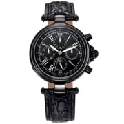BERNY Automatic Watch for Men Classic Mechanical Self Winding Wristwatch 3ATM Waterproof Multi-Functional Dials Date, Week, Month and Moon Phase