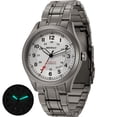 thumbnail image 1 of BERNY Automatic Watches for Men Military Sport Titanium Field Watch with Date Sapphire Crystal Luminous Fashion Analog Mechanical Watch 100M Waterproof Army Tactical Casual Wristwatch (White), 1 of 9
