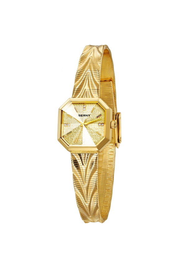 Small Gold Watches for Women, Dainty Luxury Diamond Dial, Stainless Steel Bracelet Watch, Fashion Ladies Analog Quartz Watch, Minimalist Waterproof Womens Wristwatch Gifts (Gold #1)