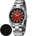 thumbnail image 1 of BERNY Men's Quartz Watch - Volcanic-Inspired Design, Japanese Movement, 10ATM Waterproof Dress Wristwatch, AR Coating Sapphire Crystal Super Luminous, 1 of 11