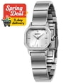 thumbnail image 1 of BERNY Small Silver Watches for Women, Dainty Minimalist Dress Watch with Square Dial, Vintage Stainless Steel Bracelet Watch, Waterproof, Ladies Luxury Gifts, 1 of 10