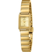 BERNY Small Gold Watches for Women Dainty Minimalist Square Ladies Analog Quartz Bracelet Watch with Adjustment Tool Included Stainless Steel Waterproof Fashion Womens Watch Gifts Gold