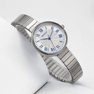 Stylish Women\'s Waterproof Watch with Easy-to-Read Numeral Dial & Silicone Strap Amazon.com: Bisley Women main image 4