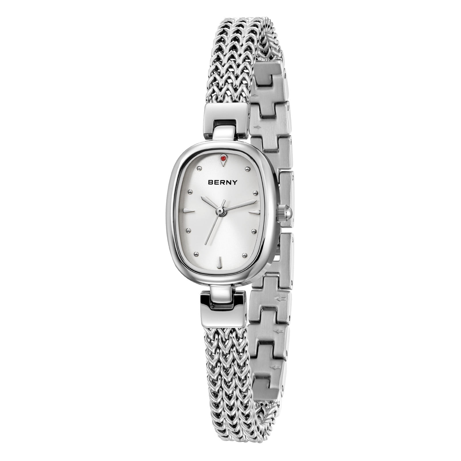 BERNY Small Silver Watches for Women, Minimalist Dainty  display picture 3