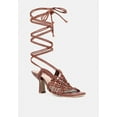 thumbnail image 1 of BEROE Mocca Braided Handcrafted Lace Up Sandal, 1 of 1