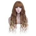 thumbnail image 1 of BERON Blonde Brown Wavy Wigs Women Long Wig with Bangs 28'' Wavy Curly Synthetic Wigs, 1 of 1