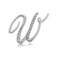 thumbnail image 1 of BERRICLE Initial Letter 'W' Fashion Brooch Pin for Women, Silver-Tone, 1 of 3