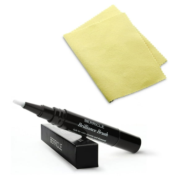 BERRICLE Silver Jewelry Cleaner and Polishing Cleaning Kit, 2 Piece