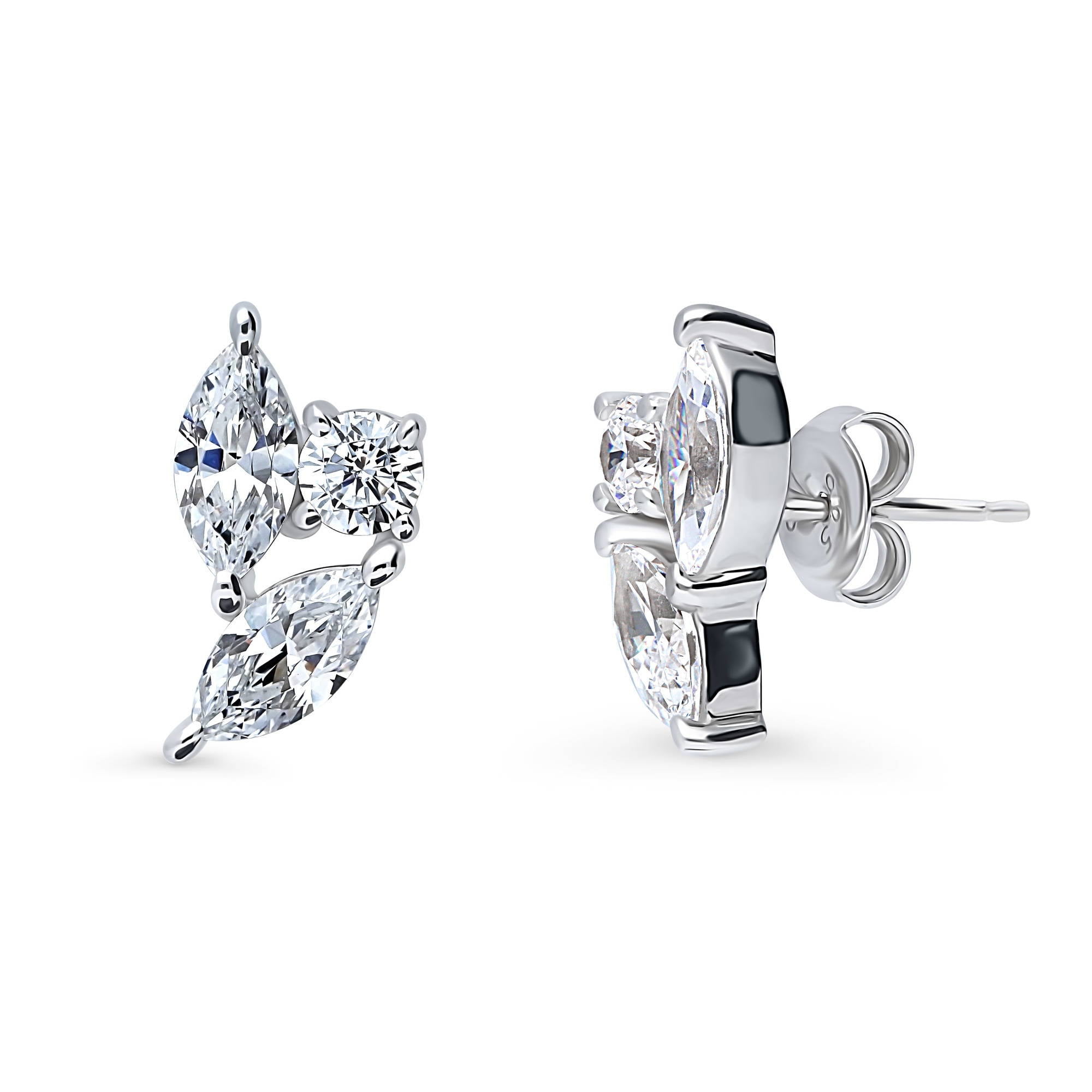 Cz cluster earrings sale