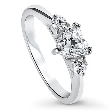 Men’s 3-Stone Emerald Green Cubic Zirconia Ring – 925 Sterling Silver, Size 11, Prong Setting, Perfect For Anniversary Or Birthday Gift