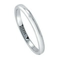 thumbnail image 1 of BERRICLE Sterling Silver Wedding Rings Band for Unisex, Rhodium Plated Size 9.5, 1 of 6