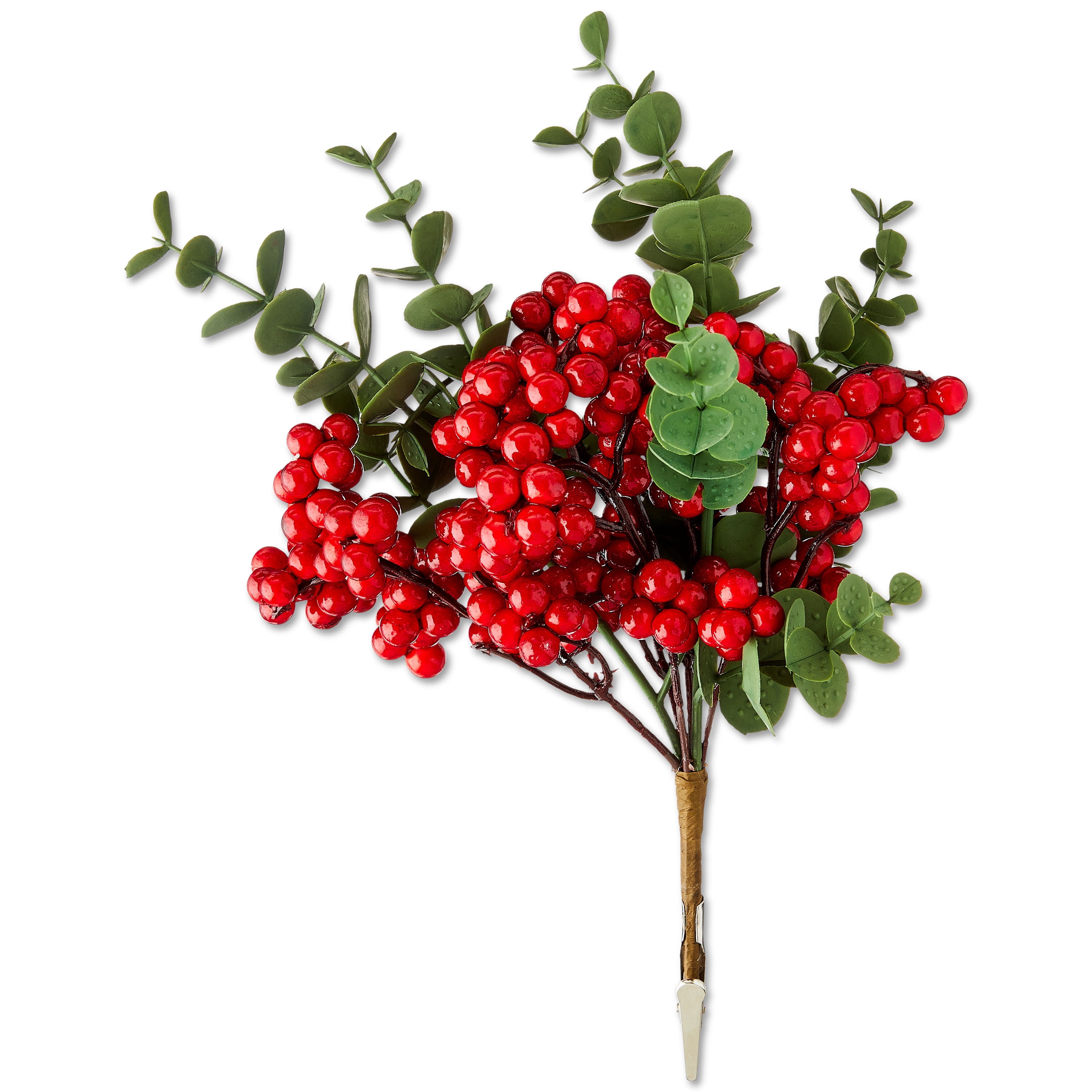 Berry Decorative Christmas Clip Ornament, Red, 7", by Holiday Time
