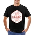 thumbnail image 1 of BERRY Men’s T-Shirt 100% Cotton Casual Short Sleeve Tops Gift Tee Black 2XL, 1 of 2