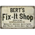thumbnail image 1 of BERT'S Fix-It Shop Sign Grandpa Dad Wall Decor 16 x 24 Matte Finish Metal 116240006456, 1 of 1