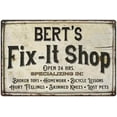 thumbnail image 1 of BERT'S Fix-It Shop Sign Grandpa Dad Wall Decor 8 x 12 High Gloss Metal 208120006456, 1 of 1