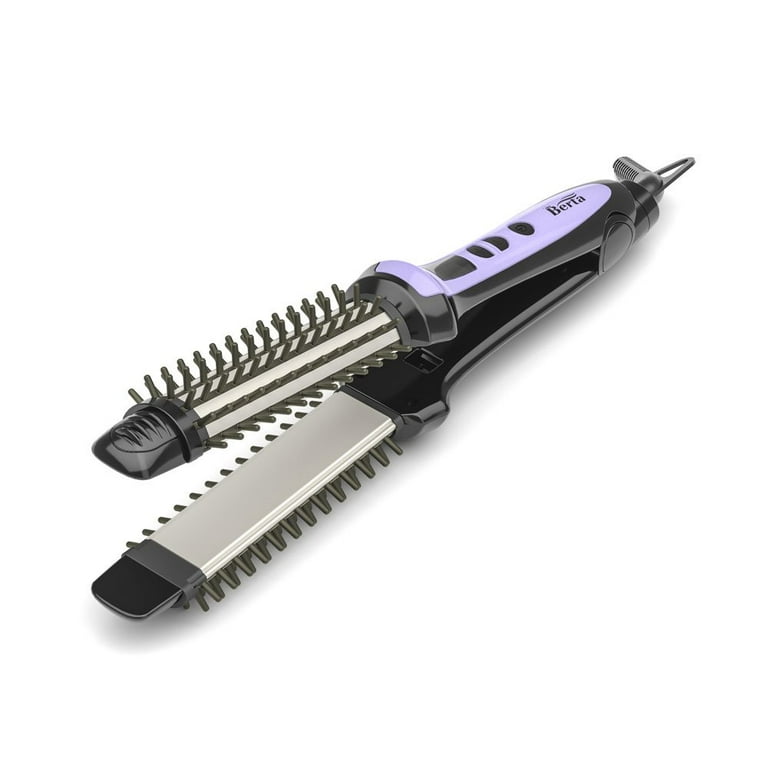 BERTA 3 in 1 Dual Voltage Travel Hair Straightener Ceramic Ionic