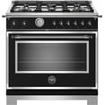 thumbnail image 1 of Bertazzoni Heritage 36 inch All Gas Range, 6  Burner - HERT366GASNET, 1 of 4