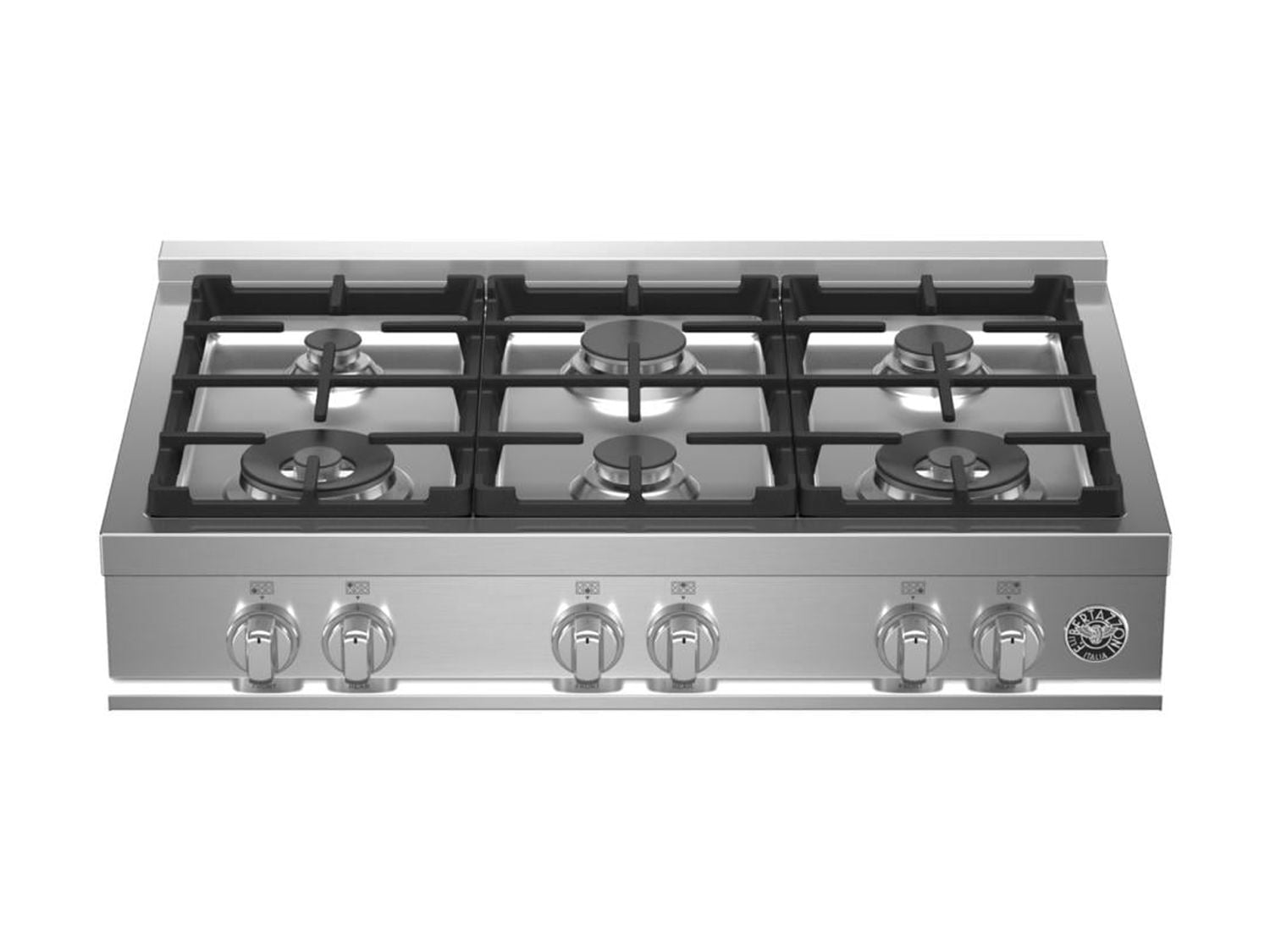 Bertazzoni Mast366rtxe Master 36" Wide 6 Burner Gas Rangetop - Stainless Steel