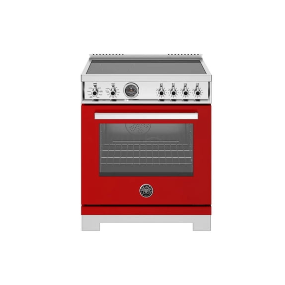 Bertazzoni Pro304ifept Professional 30" Wide 4.6 Cu. Ft. Free Standing Induction Range -