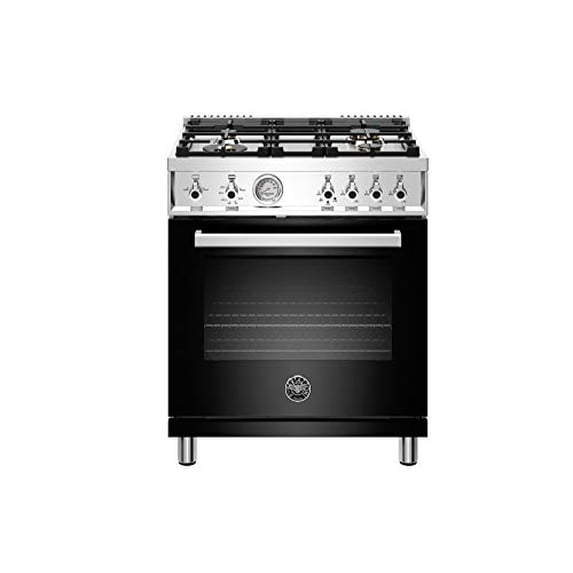 Bertazzoni PROF304GASNET Professional Series Gas Range, 30", Black