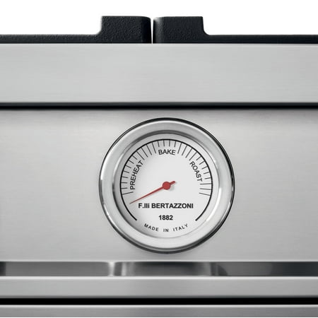 Bertazzoni - 4.4 Cu. Ft. Freestanding Gas Convection Range - Stainless steel