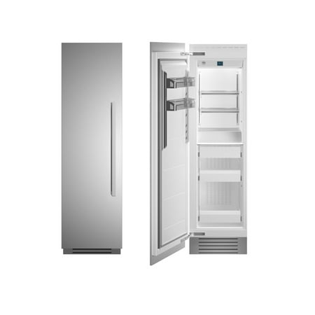 Bertazzoni - 12.6 cu ft Built-in Freezer Column with Interior TFT touch & Scroll Interface - Stainless steel