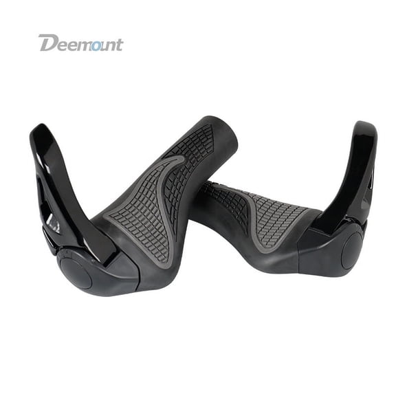 EXHUMKY BERTDOMD 1 Pair Ergonomic Bike Grips Black Comfortable Nonslip Lightweight For Mountain Biking