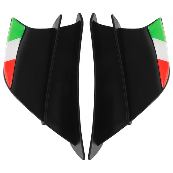 EXHUMKY BERTDOMD 1 Pair Motorcycle Front Fairing Wing Aerodynamic Deflector Black