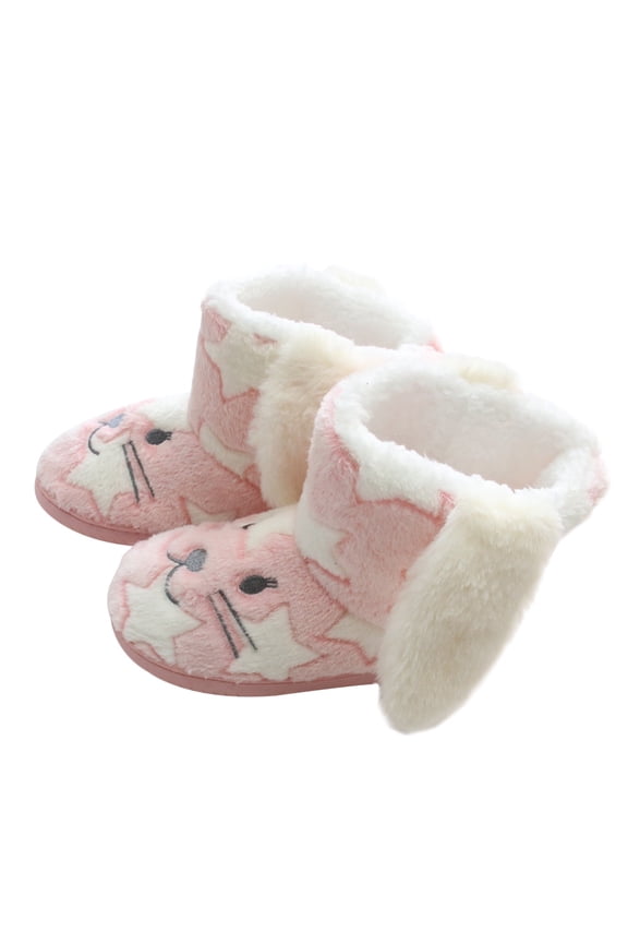 EXHUMKY 1 Pair Classic Design Winter Snow Boots for Women Pink