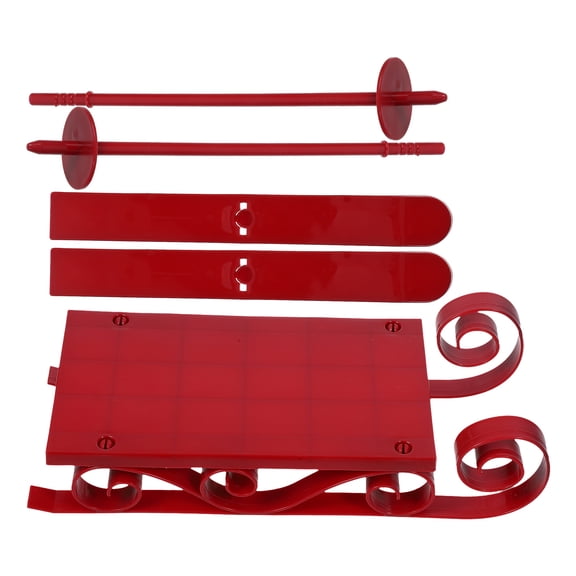 BERTDOMD 1 Set Christmas Mini Skiing Board Sleigh Decoration Xmas Tree Hanging Skis Pole Pendant