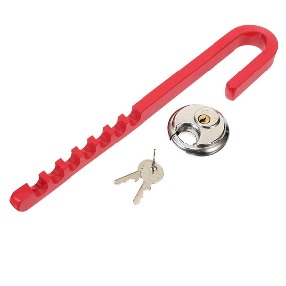 EXHUMKY Trailer Wheel Lock Strong Carbon Steel Easy to Use Universal Fit for Trailers 1Set