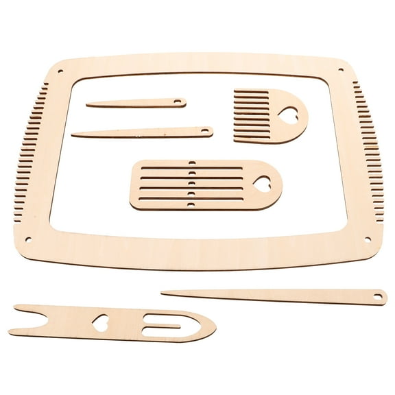 BERTDOMD 1 Set Wooden Weaving Crochet Shuttles Weaving Loom Kit For Diy Crafts Wood Weaving Tools