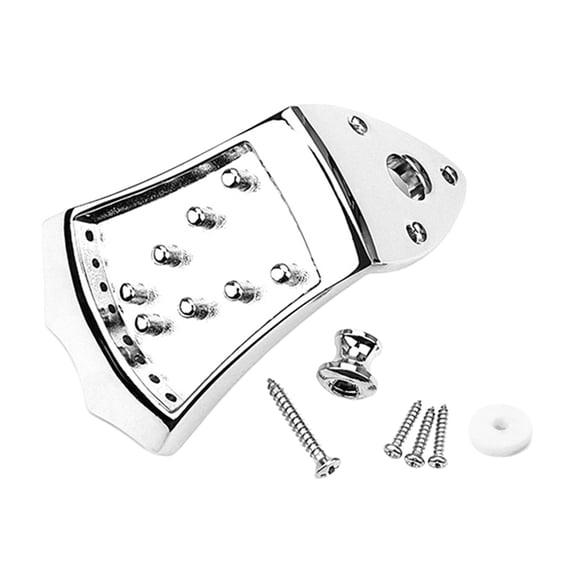 BERTDOMD Mandolin Tailpiece Metal String Instrument Hardware Part for Sound Improvement 1 Set Replacement Accessory