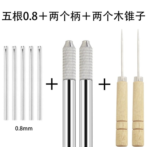 EXHUMKY BERTDOMD Ergonomic Grip Doll Wig Making Tool Set for Beginners and Experienced Makers, Crafting Accessories