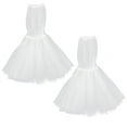 thumbnail image 1 of EXHUMKY  1 Pair White Tulle Detachable Wedding Dress Sleeve Women Polished Look, 1 of 6