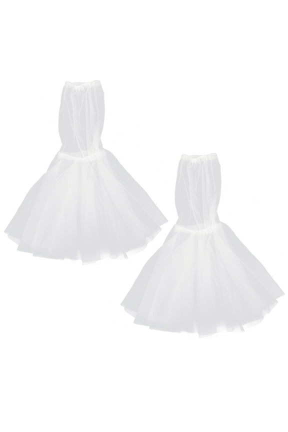 EXHUMKY 1 Pair White Tulle Detachable Wedding Dress Sleeve Women Polished Look