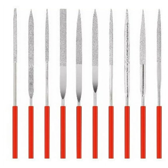 BERTDOMD 10 Pcs Metal File Set Multipurpose Small File Set Miniature Files Various Shapes Mini File Set for Metal Crafts Jeweler Files Metal File Crafts File