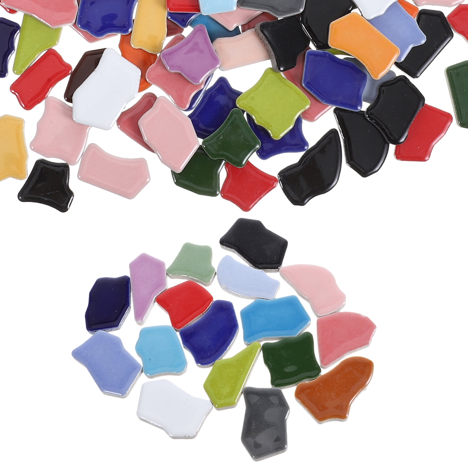 BERTDOMD 1000g Ceramic Mosaic Tiles for Crafts, Decorative Mosaic Patches for Home Art Projects and Designs