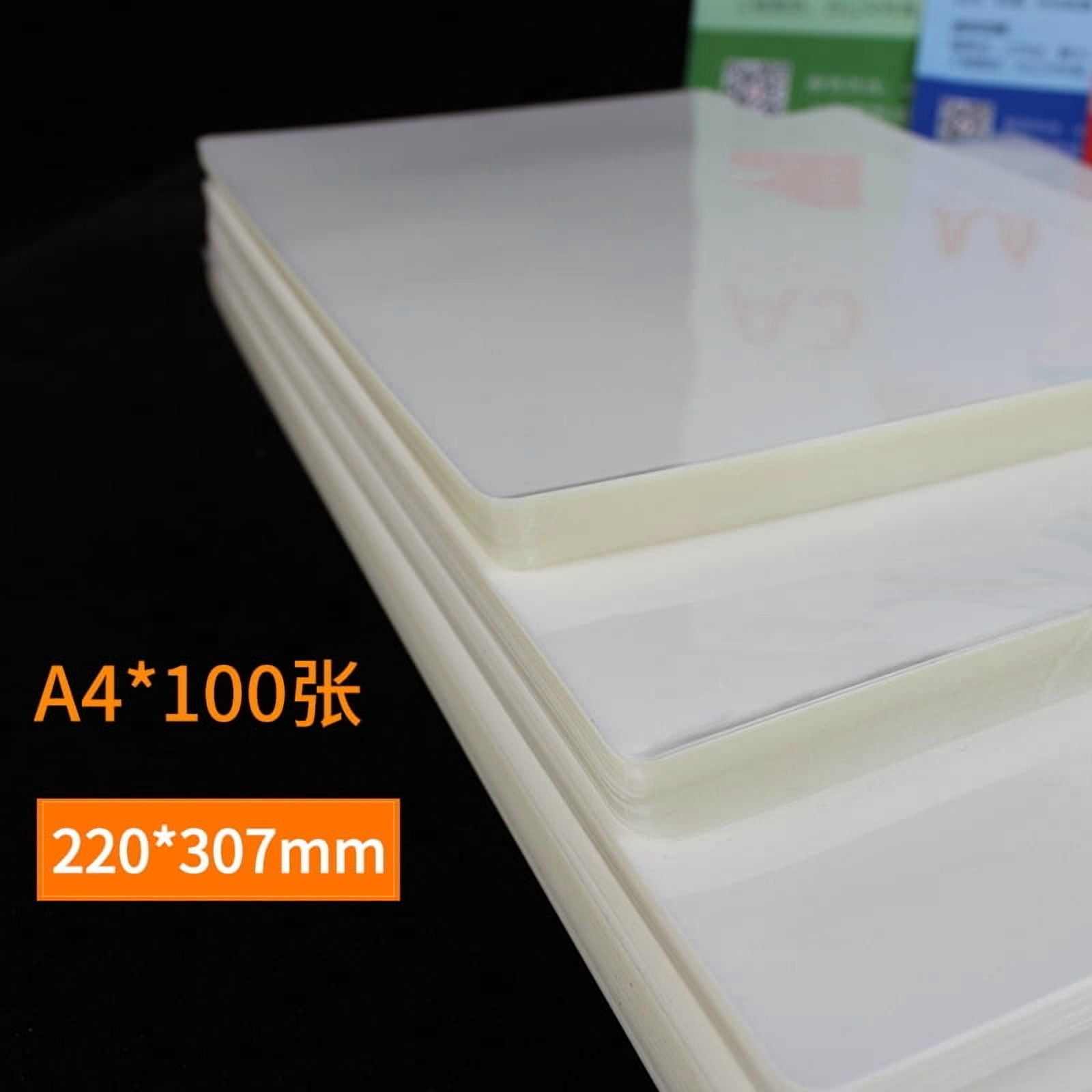 EXHUMKY Thermal Laminating Pouches, and Transparent, for Home, 100Pcs