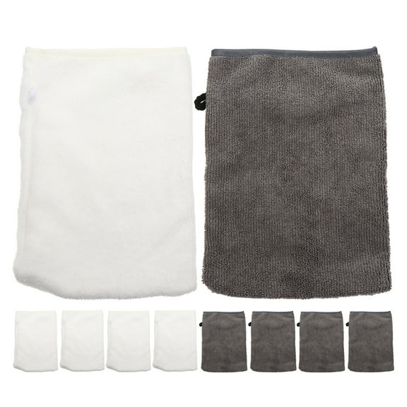 BERTDOMD 10-Pack Reusable Washable Facial Gloves for Gentle Skin Care, Daily Face Washing, and Effective Face Scrubbing Cleanser