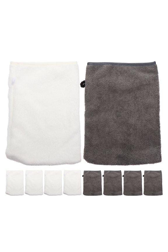 10-Pack Reusable Washable Facial Gloves for Gentle Skin Care, Daily Face Washing, and Effective Face Scrubbing Cleanser