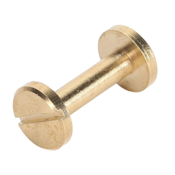 EXHUMKY 10pcs Golden Copper Book Binding Screws for Scrapbook Albums, Photo Albums, Crafts, and Projects
