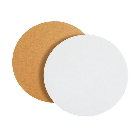 EXHUMKY BERTDOMD 10pcs White Paper Cake Display Stand Round Dessert Tray Party