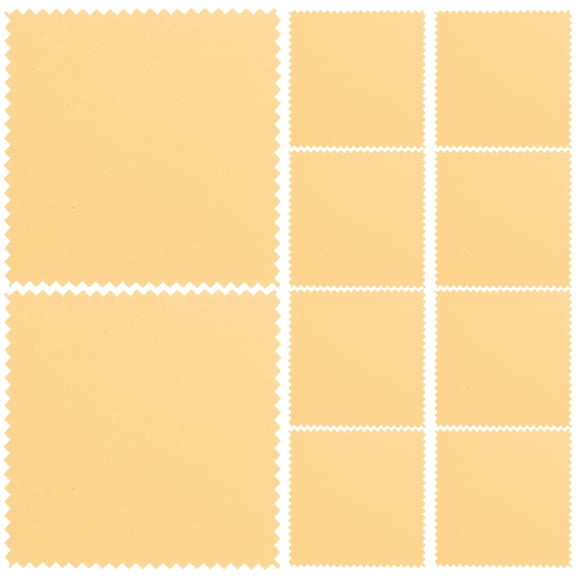 EXHUMKY BERTDOMD 10pcs Yellow Microfiber Car Wax Applicator Polishing Buffing Towels