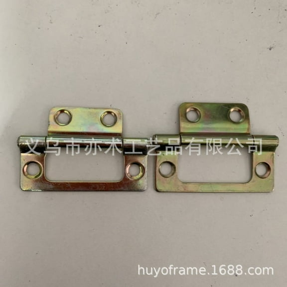 EXHUMKY BERTDOMD 10pcs Decorative Iron Door Hinges for Cabinets and Frames, Easy to Install, Modern Minimalist Design