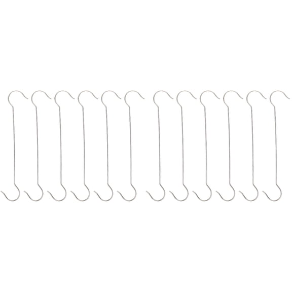 EXHUMKY BERTDOMD 12 Pcs Heavy Duty Hooks Stainless Steel Planter Hangers Silver Garden Outdoor Use