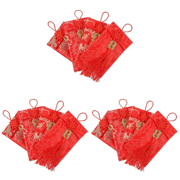 EXHUMKY Red Envelopes Chinese Style Money Pouch for New Year