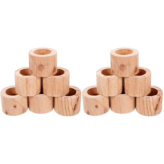 EXHUMKY Set of 12 Khaki Wood Planter Boxes Rustic Indoor Decorative Plant Holders for Desk and Home